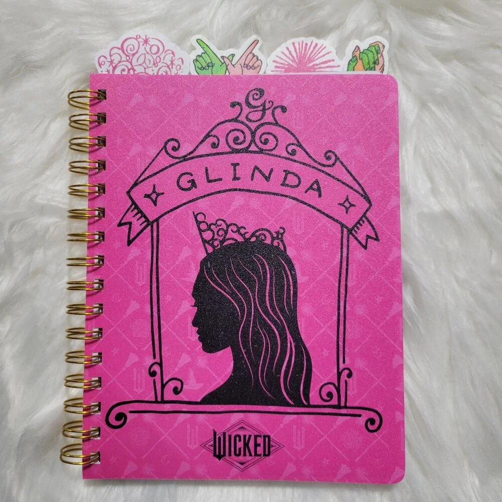 Wicked Glinda Tabbed Spiral Notebook